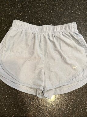 Nike Dri-FIT Women’s Running Shorts Small Heather Gray Athletic Lined Workout